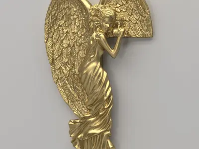 Angel Door Frame Ornament 3D model