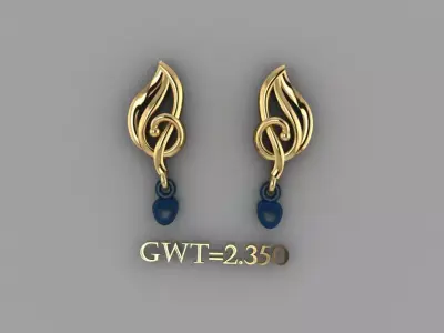 FASION EARING 3D model buy