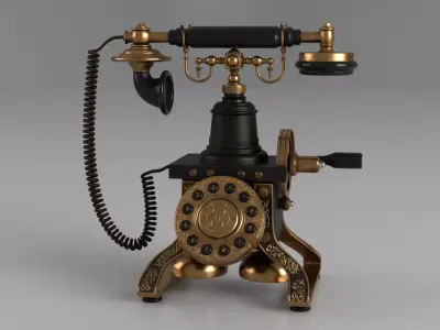 Antique Telephone 3D model