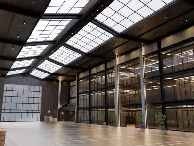 Modern Warehouse - Office 3D Model - blend - fbx - obj 3D model
