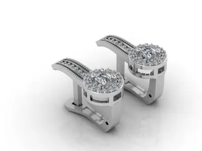 Mini Set Ring Pendant Earrings STL 3DM Womens Jewelry 3D print model