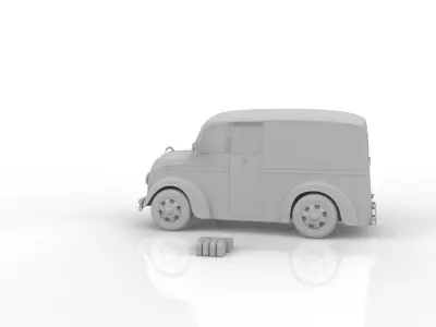Divco 206 Milk Truck 1953 3D print model