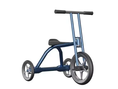tricycle Low-poly 3D model