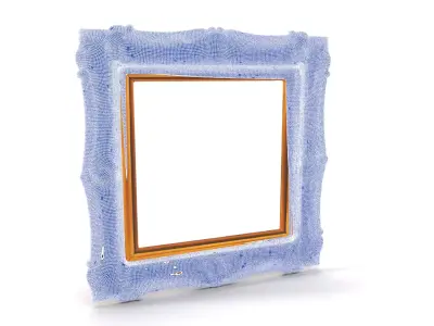 Ornate Baroque Picture Frame model pack for production rendering Low-poly 3D model