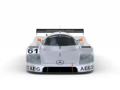 Mercedes C9 1989 Le Mans Winner 3D Model 3D model