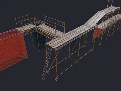 Scaffolding Low-poly 3D model buy