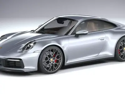 Porsche 911 Carrera 4S 2019 CoronaRender 3D model