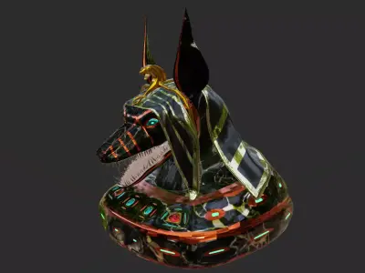 Anubis head 3D model