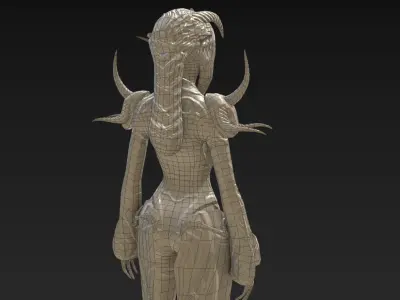 Druid of the Ages Low-poly 3D model