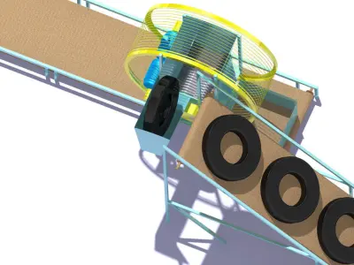 Shredder tyre 3D model