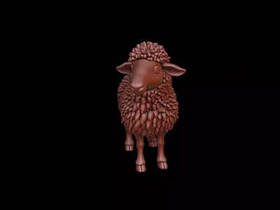 Sheep Animal Sculpture 3D print model purchase