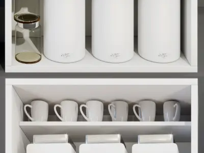 Modern racks  3D model