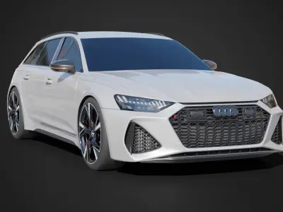 AUDI RS6 Avant Car Vehicle 3D model