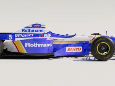 Williams FW18 1996 Formula 1 Car 3D model