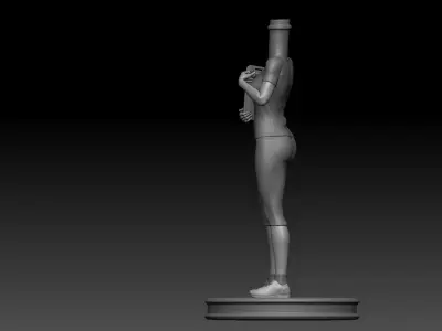 3D Printable Female Trainer Bubble Head 3D print model