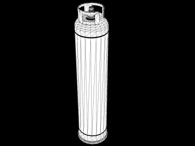 Propane Gas Cylinder 2 PBR Low-poly 3D model
