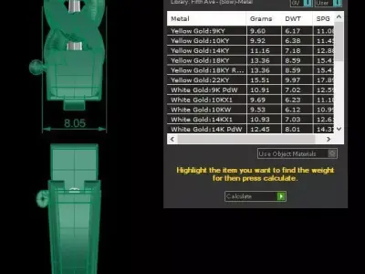 Gold Chain-Style Bracelet  HighQuality  3D print model