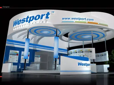 Booth - Area - 6X6-3DMAX2009-011 3D model
