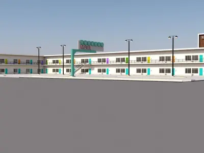 Mid Century Motel 3D model