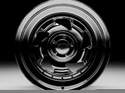 US Wheel 26 Series Chrome Blade 3D model