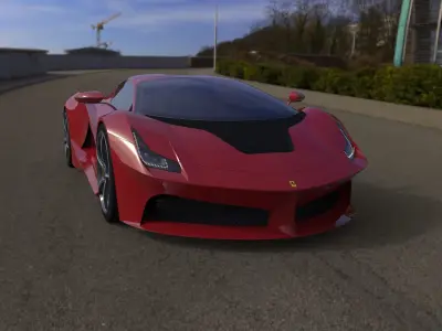 Ferrari supercar 3D model