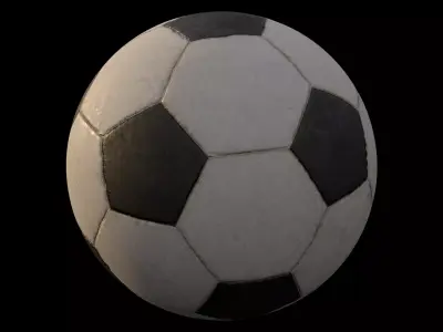 Soccar ball Low-poly 3D model