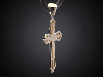 Holy Cross Pendant P8 3D print model