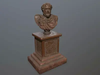 Marcus Aurelius Low-poly 3D model