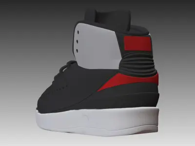 NIKE AIR JORDAN 2 SHOES PBR Free low-poly 3D model