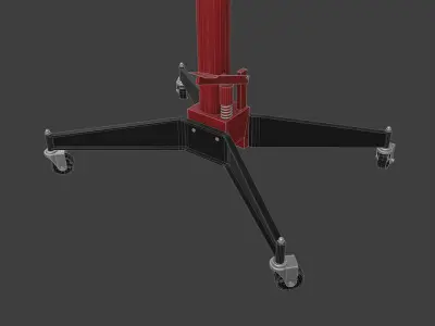 Transmission Pneumatic Jack Low-poly 3D model