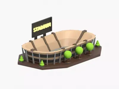 Stadium 3D Illustration 3D model