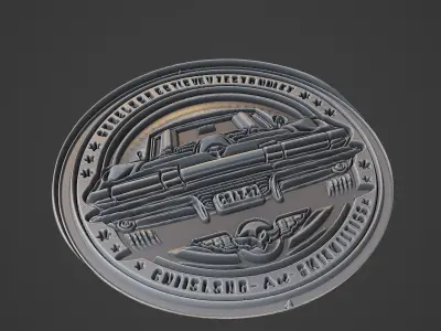 Car Pendant Medallion 3D print model