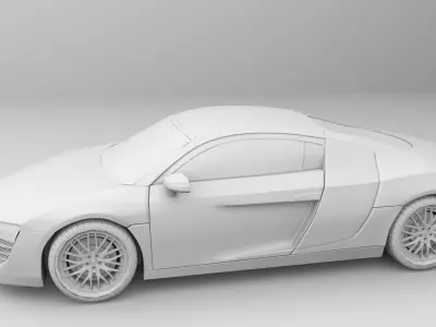 audi R8 model for maya  3D model