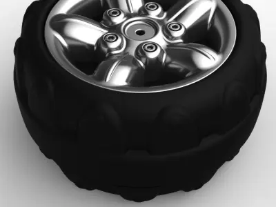 Tire - Toy Car Free 3D model