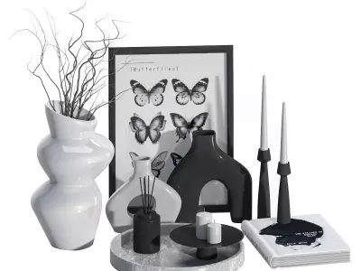 decorative set 01 3D model