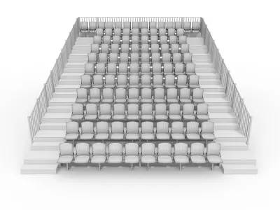 Bleachers 32 3D model
