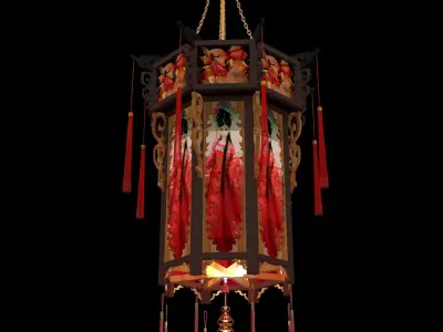 Chinese  palace lantern  3D model