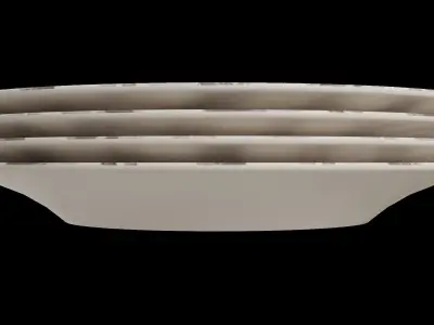 Bradford Plaid Salad Plate Low-poly 3D model