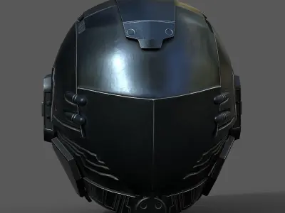 Helmet scifi military combat 3d model low poly human generic  Low-poly 3D model get