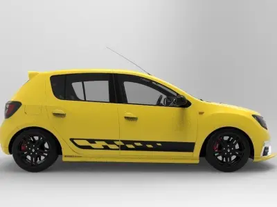 Renault Sandero Rs 2020 interio 3D model