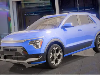 Kia Niro 2023 Rigged 3D model