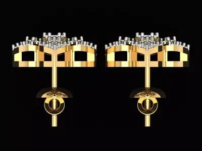 Earring 3D print model