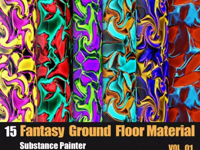 15 Fantasy Ground Floor Materials In Substance Painter Texture