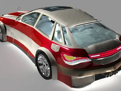 Mercedes XCL AMG 63 GTR concept model 3D model