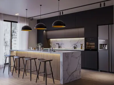 kitchen 3D model shop