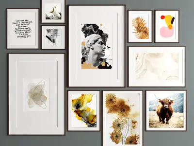 Art Frame 315 Low-poly 3D model