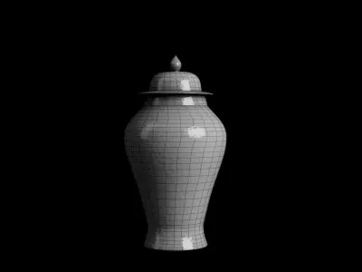 Chinese vase ceramic Free 3D model