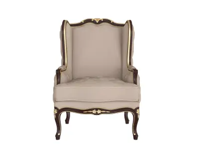 Royal bergere armchair by Modenese 3D model