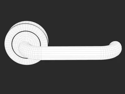 Metallic Door Handle 3D model