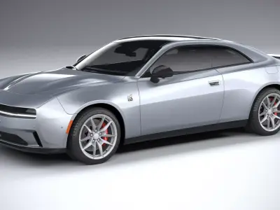 Dodge Charger Daytona 2024 LowPoly 3D model